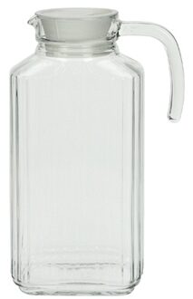 LUMINARC Schenkkan - transparant - 1,7 liter - 26 x 9 x 16 cm - glas - met handvat - waterkan - sapkan