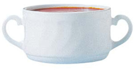 LUMINARC Soepkommen Essential - wit - D9.5 x 6 cm - porselein - schaaltjes met oren