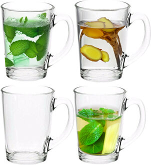 LUMINARC Theeglas - 6x - transparant - glas - 8 x 11 cm - 320 ml - hittebestendig