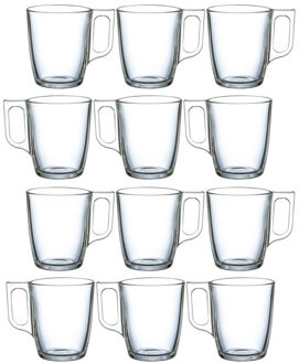 LUMINARC Theeglazen / koffieglazen - 12x stuks - glas - 250 ml