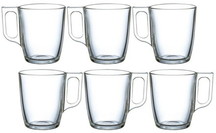 LUMINARC Theeglazen / koffieglazen - 6x stuks - glas - 250 ml