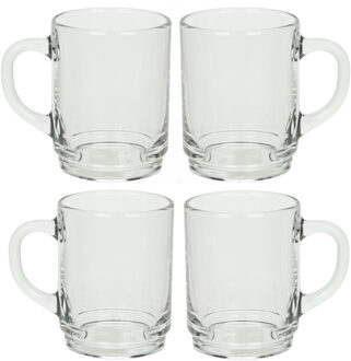 LUMINARC Theeglazen Wales - 24x - transparant glas - 6.5 x 8 cm - 250 ml