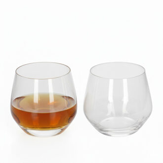 LUMINARC Whisky glazen - 2x stuks - transparant - glas - 360 ml - Whisky glazen