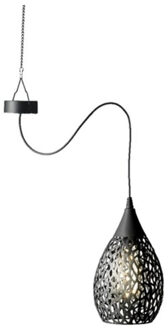 Lumineo Antraciete Solar Tuinverlichting Hanglamp Ijzer 21 Cm - Buitenverlichting