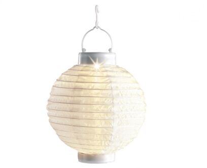 Lumineo Chinese Solar Lampion-Lampionnen Solar lampionnen wit 20 cm - 5 stuks - Oranje, Geel, wit, Rood