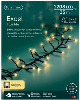 Lumineo Excel twinkel 2208 LED Champagne