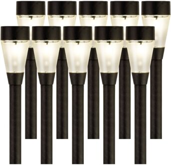 Lumineo Jive solar verlichting - 10x - buitenlamp/tuinlamp - LED - 32 cm