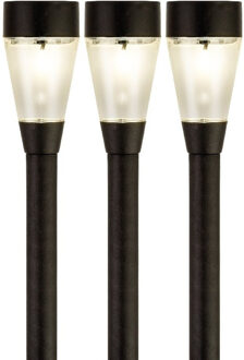 Lumineo Jive solar verlichting - 5x - buitenlamp/tuinlamp - LED - 32 cm