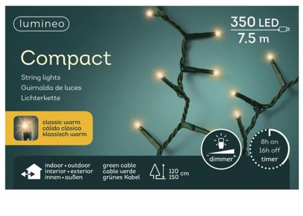 Lumineo Kerstverlicht. Compact 350L Classic warm Wit