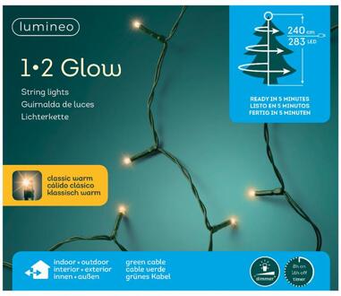 Lumineo Kerstverlichting 1-2 glow 240cm 283xLED Wit