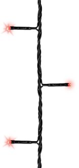 Lumineo Kerstverlichting - 180 led lampjes - rood - 16,5 meter - twinkle - lichtsnoer