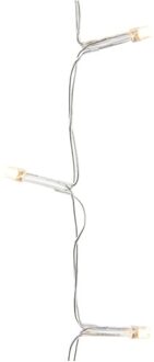 Lumineo Kerstverlichting - 3x - 40 LED lampjes - warm wit - 195 cm - batterij - lichtsnoer