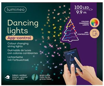 Lumineo Kerstverlichting App-control 100 LED Multikleur