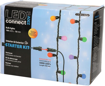 Lumineo LED connect kerstverlichting gekleurd buiten 100 lampjes