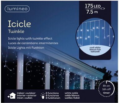 Lumineo LED fonkelverlichting buiten wit 750 cm