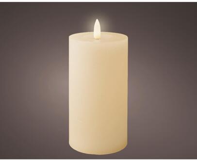 Lumineo LED Kaars wax crème Ø7xH15cm