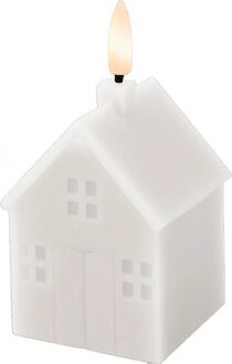 Lumineo Led Kaars Wax Steady Binnen Wit L.6cm X W.6cm X H.11.3cm