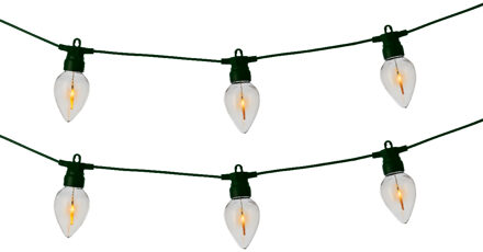 Lumineo LED partylight fireflame effect L350cm zwart