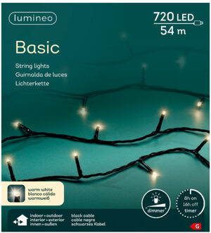 Lumineo Led Ricelights Buiten 54 M 720l Zwart Warm Wit