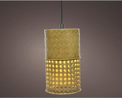 Lumineo LED Solar Hanging Light Ø11-H18cm Metaal Warmwit. Brandt Tot 6 Uren. bruin