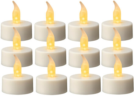 Lumineo LED waxinelichtjes - 12x stuks - wit