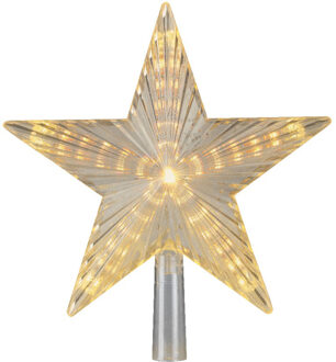 Lumineo Lichtgevende ster kerstboom piek - 22 cm - warm wit - kerstboompieken
