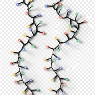 Lumineo Lichtsnoer - 500 LED lampjes - gekleurd - cherry - twinkle - met afstandsbediening - kerstve