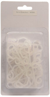 Lumineo Lichtsnoer ophanghaakjes - 24x st - bevestiging dakgoot - kerstverlichting ophangen Multi