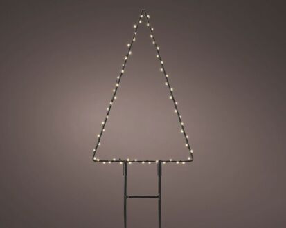 Lumineo microled steker l1b32h47 cm zwart/wit kerstverlichting