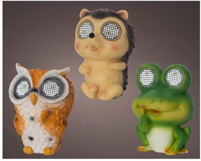 Lumineo Solar Dier polyresin 8x7,5x10cm verschillende