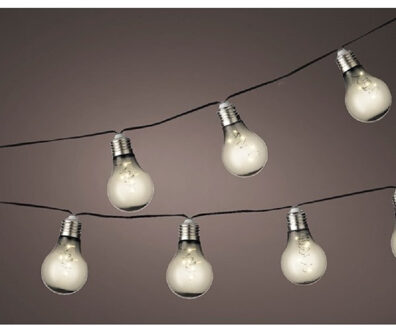 Lumineo Solar lichtbolletjes tuinverlichting/feestverlichting met knipperend effect 4.5m Transparant