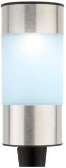 Lumineo Solar tuinlamp/prikspot cilinder op zonne-energie 14 cm