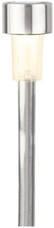 Lumineo Solar tuinlampen - 1x stuks - prikspots op zonne-energie - 24 cm