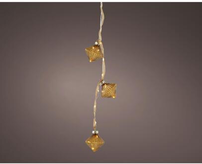 Lumineo Strengverlichting kerstbal LED 5,7x28cm goud