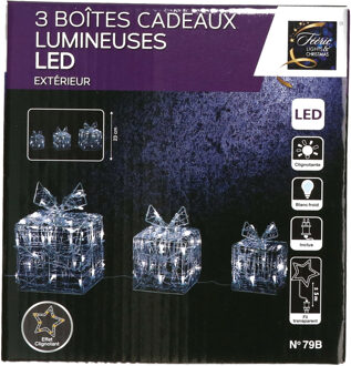 Lumineo Verlichte kerstster - rood - D38 m - papier - LED - warm wit - steady light - timer - binnen