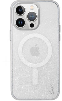 Lumino MagSafe Backcover voor de Apple iPhone 15 Pro Max - Sparking Silver Zilver