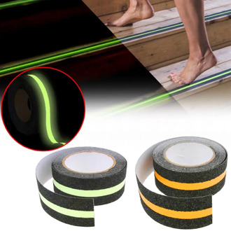 Luminous Anti Slip Tape 5M Floor Safety Non Skid Tape Adhesive Stickers High Grip for highlighting stair nosings, dangerous step