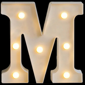 Luminous LED Letter Night Light Creative 26 English Alphabet Battery Lamp Romantic Wedding Party Decoration Christmas Gift 16cm
