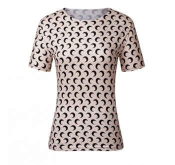 Luna shirt | beige met korte mouw - 36