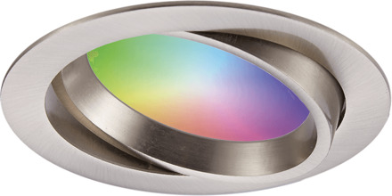 Luna Smart Inbouwspots RGBWW IP44 Zilver