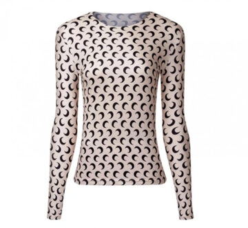 Luna top | beige met lange mouw - 40