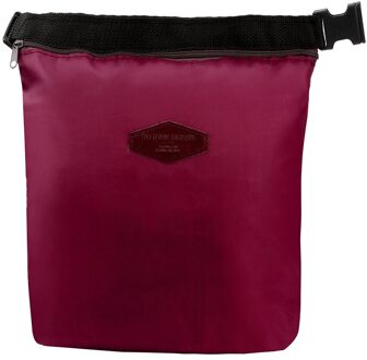 Lunch Handtas Tote Draagbare Geïsoleerde Pouch Cooler Waterdicht Voedsel Opbergtas Student School Voedsel Opbergzakken # l5 wijn rood