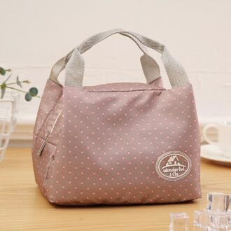 Lunch Tas Geïsoleerde Koude Streep Picknick Carry Case Thermische Draagbare Lunch Box Bento Pouch Lunch Container Voedsel Opbergzakken