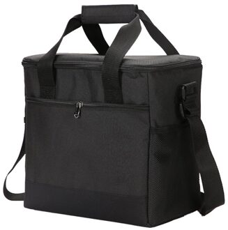 Lunch Tas Hand-Held Isolatie Zak Picknick Isolatie Zak Pendelaars Carry Lunch Gereedschap Voedsel Zak Voor Werk zwart