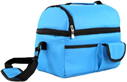 Lunch Tas Herbruikbare Tas Kantoor School Picknick Strand Lekvrije Lunch Tas Tote Koeler Handtas Voor Vrouwen Kids Пищевые пакет lucht blauw