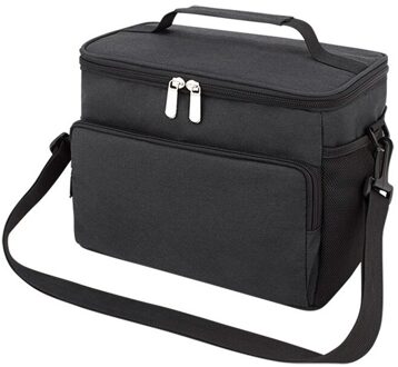 Lunch Tas Verdikte Ijs Draagbare Isolatie Zak Zwarte Lunch Tas Picknick Isolatie Zak Lunch Koelers Voor Werk