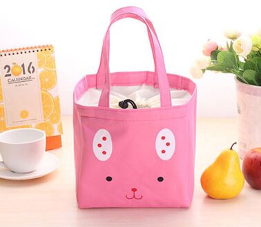 Lunch Tas Voor Vrouwen Dames Thermische Geïsoleerde Lunch Box Tote Koeltas Bento Box Pouch Lunch Container Case Bolsa Feminina roze