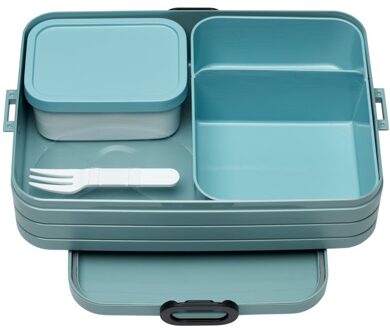 lunchbox Bento Large 17 x 25,5 x 6,5 cm groen