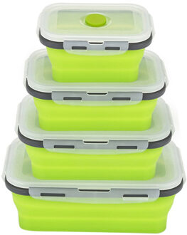 Lunchbox Siliconen Kom Vouwen Opvouwbare Draagbare Voedsel Opslag Container Milieuvriendelijke 350 ML/500 ML/800 ML/ 1200ML E2S 350ML