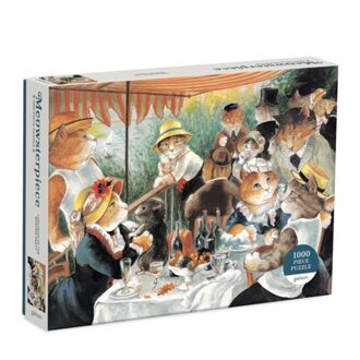Luncheon Of The Boating Party Meowsterpiece Of Western Art 1000 Piece Puzzle -  Susan Herbert (ISBN: 9780735367517)